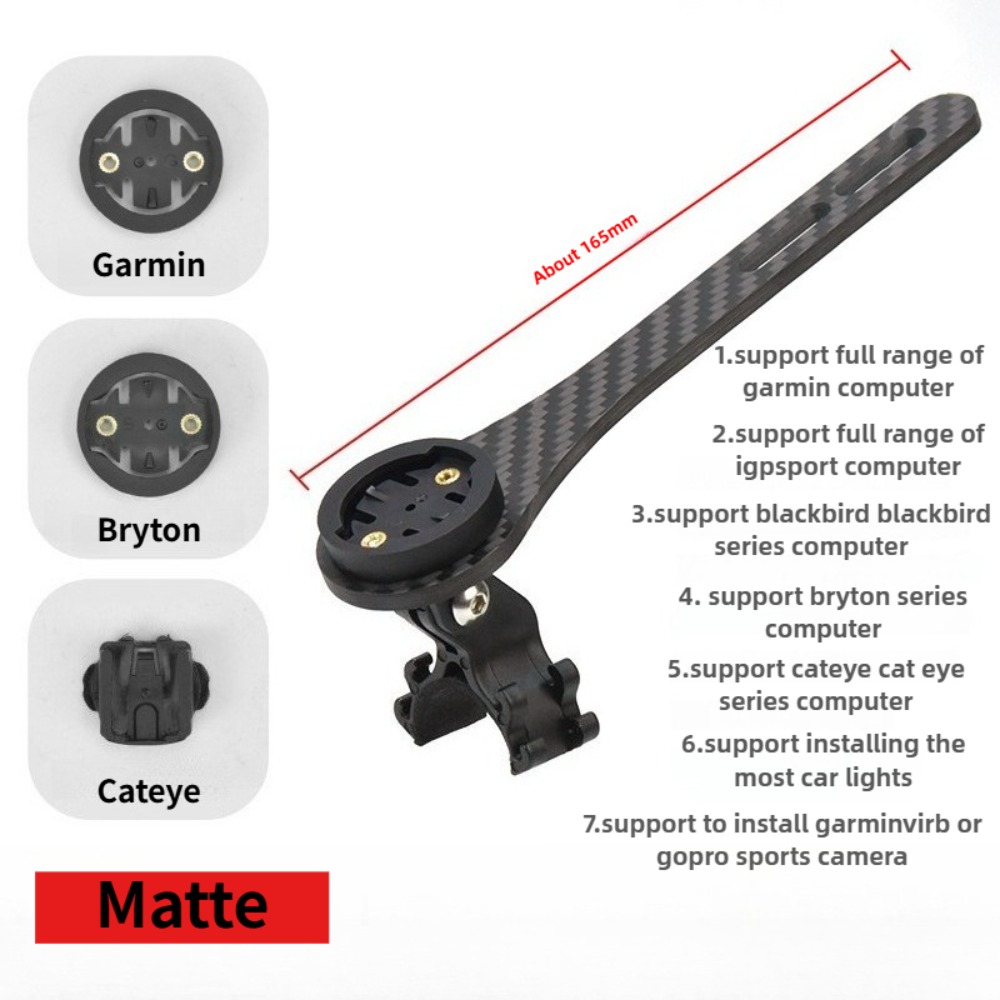 Phone Mount Handlebar - Carbon Fiber Bike Computer Mount Integrated