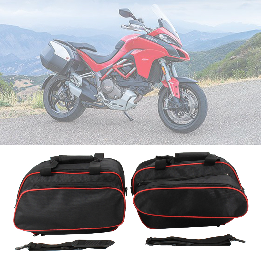 Motorcycle Gear Backpack - Motorcycle storage bag luggage bag side