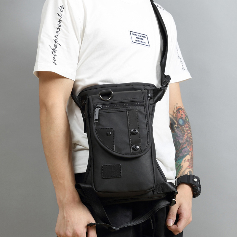 Men Waist Fanny Pack Drop Leg  - Motorcycle Gear Backpack avis et prix