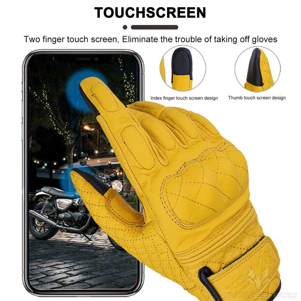 Retro Motorcycle Gloves Real L - Motorcycle Gear Fox avis et prix