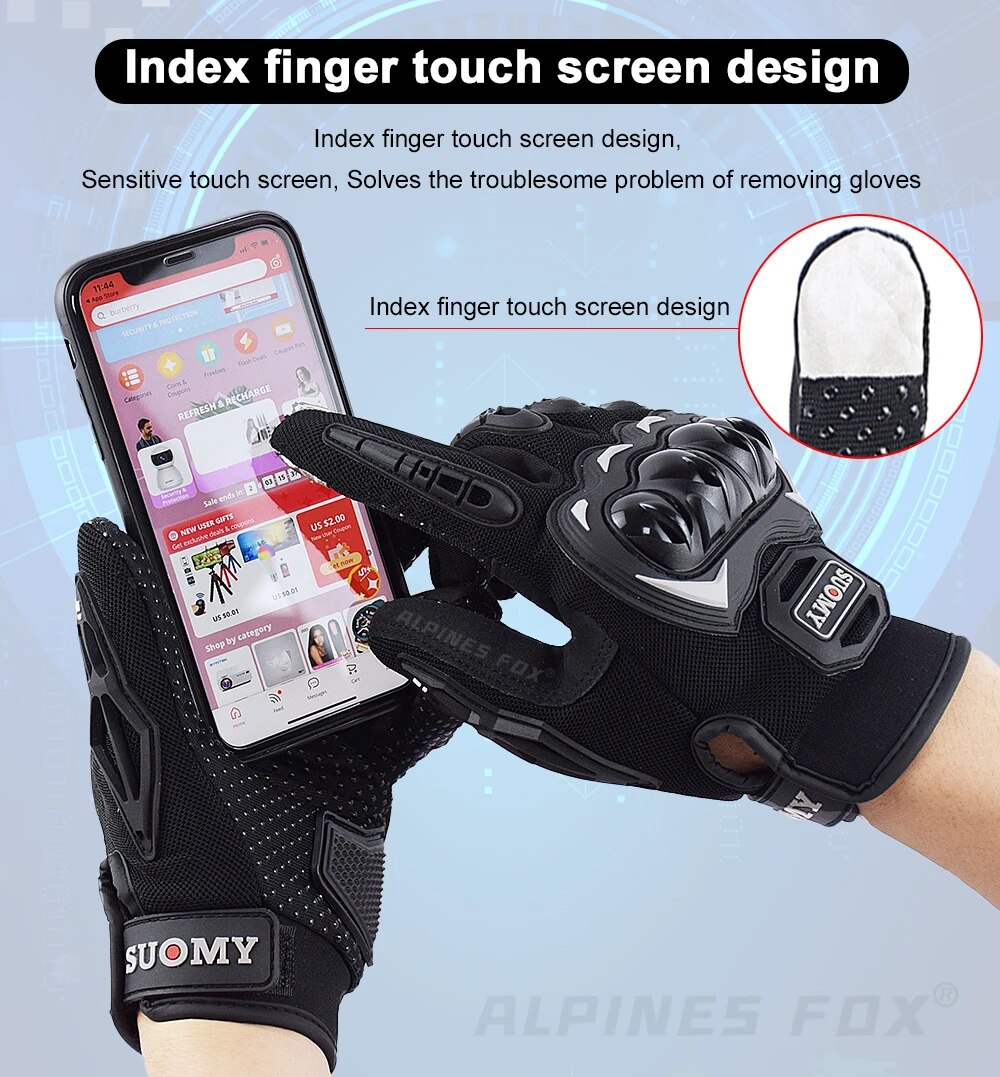 Suomy Motorcycle Gloves Moto T - Motorcycle Gear Alpinestar avis et prix