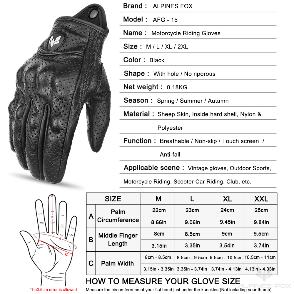 Retro Motorcycle Leather Glove - Motorcycle Gear Fox avis et prix