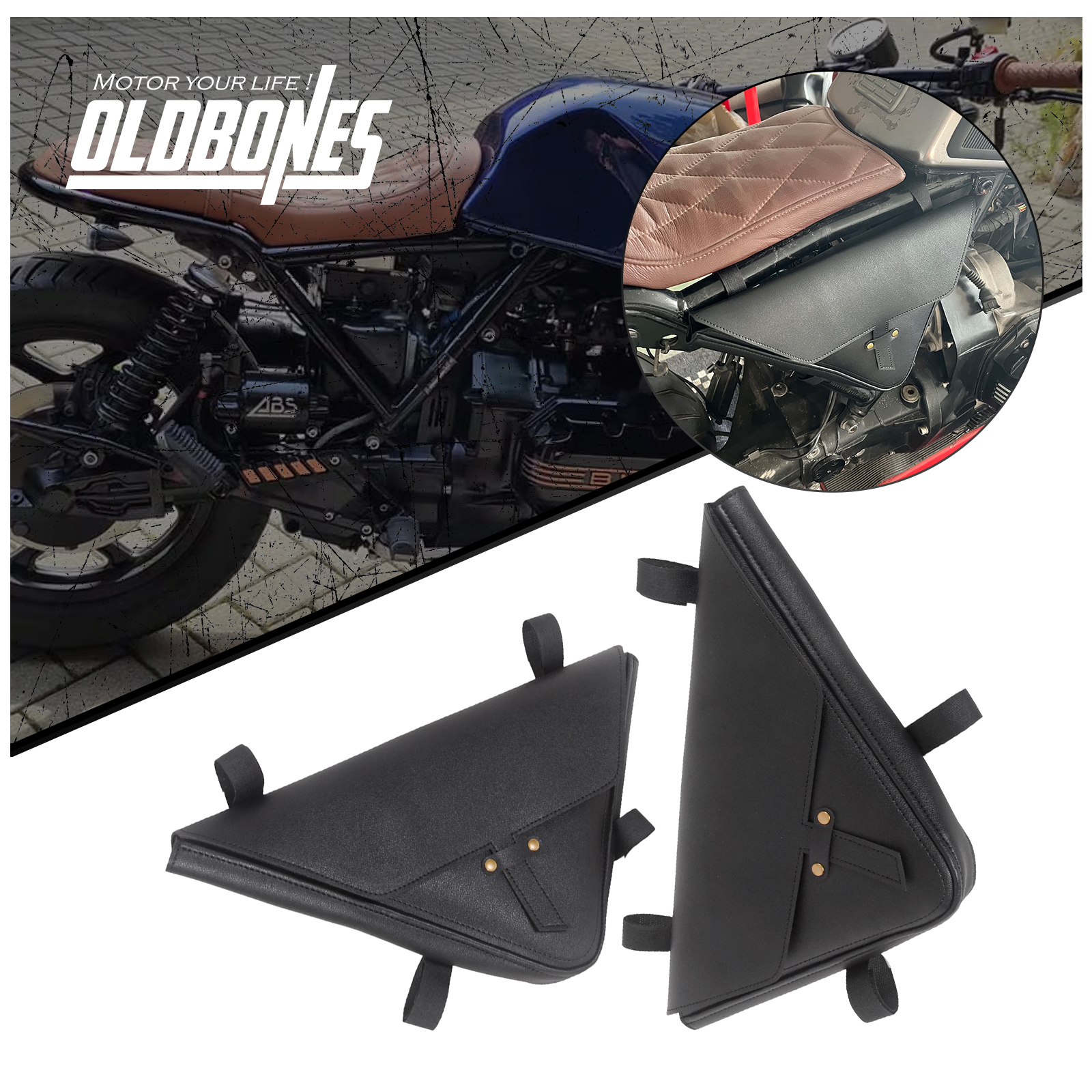 2PCS Motorcycle Triangle Bevel - Motorcycle Gear Backpack avis et prix