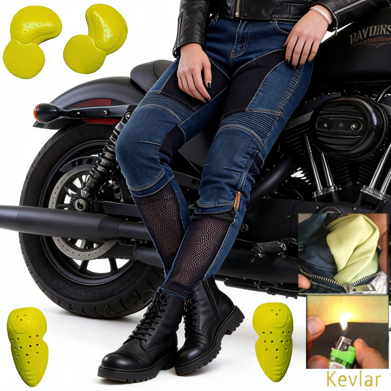 Summer Riding Pants Women Kevl - Motorcycle Gear For Summer avis et prix