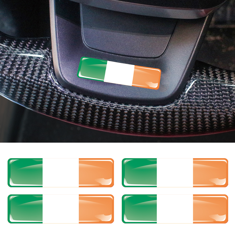 Ireland Flag 3D Epoxy Resin De - Motorcycle Gear Ireland avis et prix