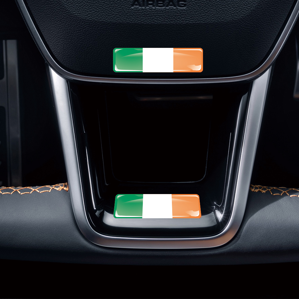 Ireland Flag 3D Epoxy Resin De - Motorcycle Gear Ireland avis et prix