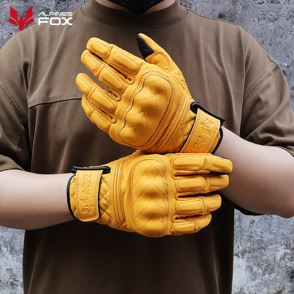Retro Motorcycle Gloves Real L - Motorcycle Gear Fox avis et prix