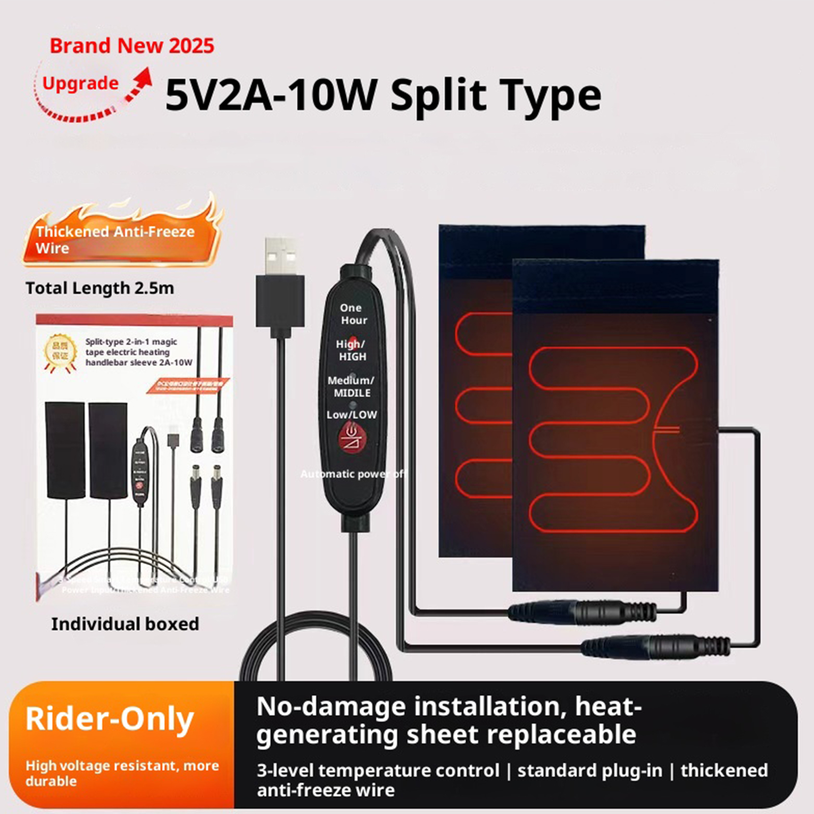 5V Heated Handlebar Grip USB E - Handlebar Grip Heated avis et prix