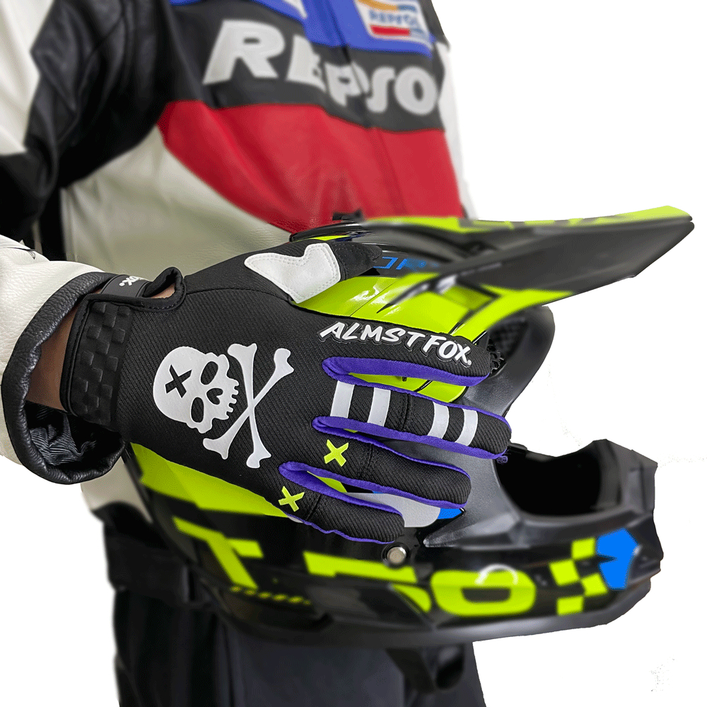 Almst Fox Skull Motorcycle Glo - Motorcycle Gear Fox avis et prix