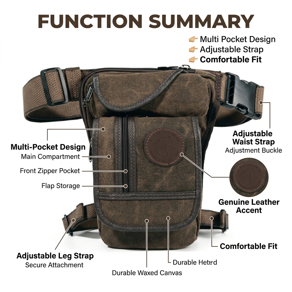 Motorcycle Drop Leg Bag Men Ca - Motorcycle Gear Backpack avis et prix